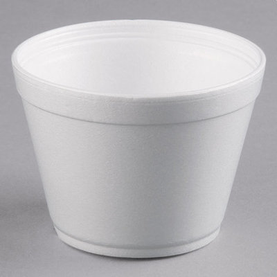 6 OZ PLAIN WHITE FOAM FOOD CONTAINER